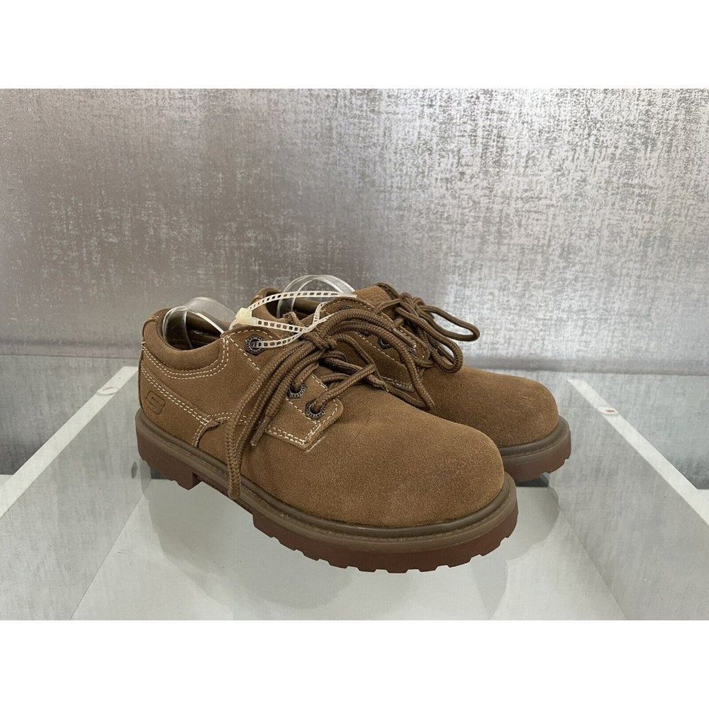 Skechers Boys Lifestyle Brand92 Brown Loafers Shoes Size 2 Sn93926l A501